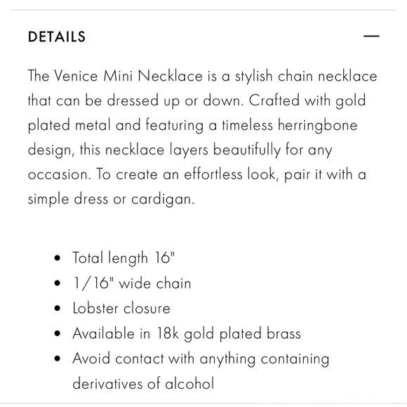 Gorjana Mini Venice Gold Necklace - Picture 4 of 4